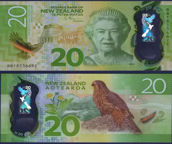 20 dollars néo-zélandais