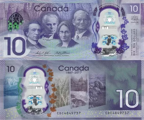 10 dollars canadiens