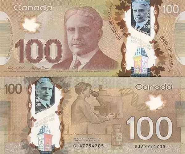 100 dollars canadiens