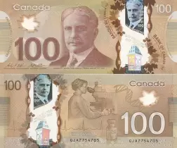 100 dollars canadiens